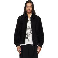 Hugo Black Extra-Slim-Fit Soft Suede Jacket 261084M181004