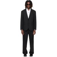Hugo Black Two-Piece Modern-Fit Stretch Twill Suit 261084M196001