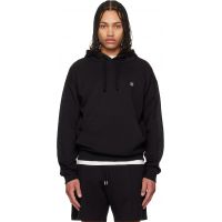 Hugo Black Lace Trim Hoodie 261084M202025
