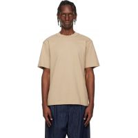 Hugo Beige Relaxed-Fit Logo-Print T-shirt 261084M213021