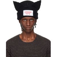 Charles Jeffrey LOVERBOY Black Chunky Ears Beanie 261101M138042