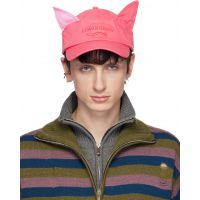Charles Jeffrey LOVERBOY Pink Colour Block Ears Cap 261101M139006