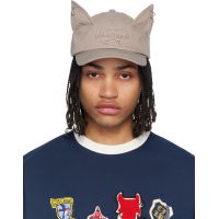 Charles Jeffrey LOVERBOY Taupe Pierced Ears Cap 261101M139008