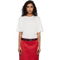 The Frankie Shop White Harper Soft Organic T-shirt 261115F110004