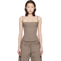 KNWLS Taupe Jett Bustier Top 261148F111002