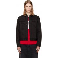 JKEEFER Black Jacob Type Three Denim Jacket 261210M177000