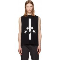 JKEEFER Black Flag Cut Sleeve Tank Top 261210M214001