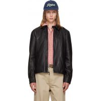 Polo Ralph Lauren Black The Bayville Leather Jacket 261213M181002