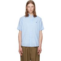 Polo Ralph Lauren Blue Linen Short Sleeve Sport Shirt 261213M192003