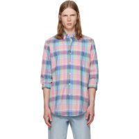 Polo Ralph Lauren Pink & Blue Poplin Long Sleeve Sport Shirt 261213M192021