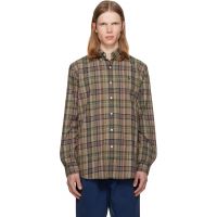 Polo Ralph Lauren Brown Performace Madras Sport Shirt 261213M192023