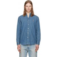 Polo Ralph Lauren Navy Classic Fit Denim Shirt 261213M192056