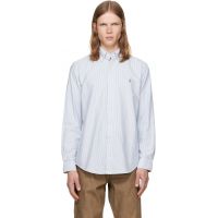 Polo Ralph Lauren Navy & White Striped Oxford Shirt 261213M192062