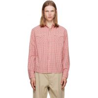 Polo Ralph Lauren Red & White Classic Fit Checked Western Shirt 261213M192083