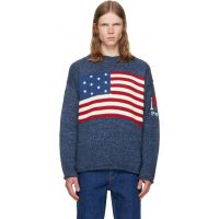 Polo Ralph Lauren Blue The I Heart Flag Sweater 261213M201023