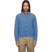Polo Ralph Lauren Blue Cotton Shawl-Collar Cardigan 261213M203001