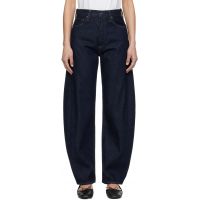 AGOLDE Navy Luna High Rise Pieced Taper Jeans 261214F069008