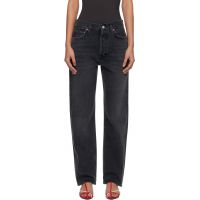 AGOLDE Black 90s Pinch Waist High Rise Straight Jeans 261214F069030