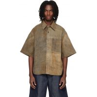 AGOLDE Brown Comfort Stretch Watson Denim Shirt 261214M192003