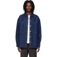 AGOLDE Navy Atticus Denim Shirt 261214M192006