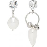 Justine Clenquet SSENSE Exclusive Stan Crystal Earrings 261235F022028