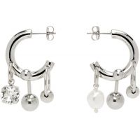 Justine Clenquet SSENSE Exclusive Andrew Crystal Earrings 261235F022057