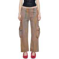 Collina Strada Gray Hand-Dyed Cargo Sweatpants 261236F086001