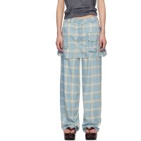 Collina Strada Blue Flannel Cargo Skirtpant 261236F087008