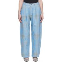 Collina Strada Blue Catchfly Denim Trousers 261236F088002
