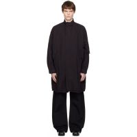 COOR Black Garment Dyed Fishtail Parka Coat 261254M176000