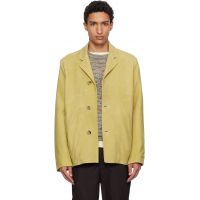 Paul Smith Tan Nubuck Leather Jacket 261260M181006