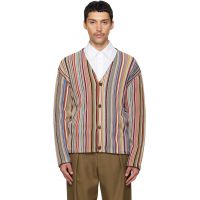 Paul Smith Multicolor Signature Stripe Merino Wool-Blend Cardigan 261260M200000