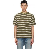 Paul Smith Khaki Textured Stripe T-shirt 261260M213003