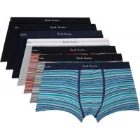Paul Smith Seven-Pack Multicolor Signature Stripe Organic Mixed Boxer Briefs 261260M216001