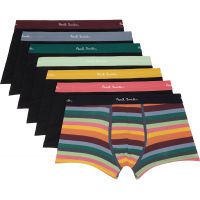 Paul Smith Seven-Pack Multicolor Organic Artist Stripe Boxer Briefs 261260M216003
