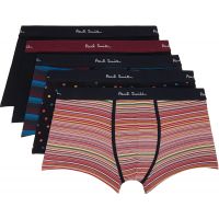 Paul Smith Five-Pack Multicolor Spot & Stripe Mix Boxer Briefs 261260M216007