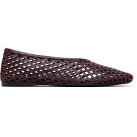 Proenza Schouler Brown Tee Perforated Ballerina Flats 261288F118001