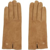 Handsome Stockholm Tan Essentials Suede Gloves 261298M135001