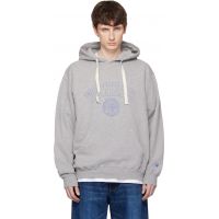 Vowels Gray Faded Collegiate Hoodie 261326M202002