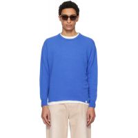 Merz b. Schwanen Blue Lightweight Merino Wool-Cashmere-Silk Sweater 261328M201001