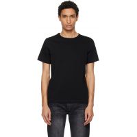 Merz b. Schwanen Black 215 Loopwheeled Classic Fit T-shirt 261328M213005