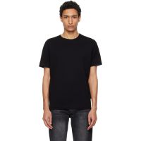 Merz b. Schwanen Black 2M15 Mid-Century Machine Refined Fit T-Shirt 261328M213007