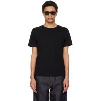 Merz b. Schwanen Black 1950s Loopwheeled Classic Fit Lightweight T-shirt 261328M213013