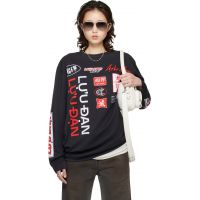LUU DAN Black Oversized Long Sleeve T-shirt 261331F110010