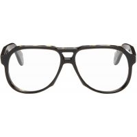 Cutler and Gross Brown & Black 9782 Aviator Glasses 261331M133002
