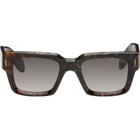 Cutler and Gross Brown & Black The Great Frog Edition Titan Square Sunglasses 261331M134002