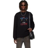 LUU DAN SSENSE Exclusive Black Wadded L/S T-shirt 261331M213000