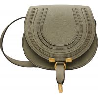 Chloe Taupe Small Marcie Saddle Bag 261338F048011