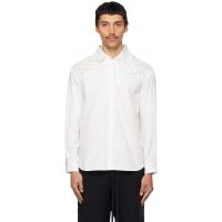 POST ARCHIVE FACTION (PAF) White Trimmed A Shirt 261351M192000
