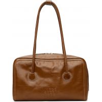 MARGESHERWOOD Brown Soft Boston Bag 261369F046014